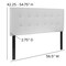 Flash Furniture Full Upholstered, Headboard, White Vinyl HG-HB1705-F-W-GG - alternate 9